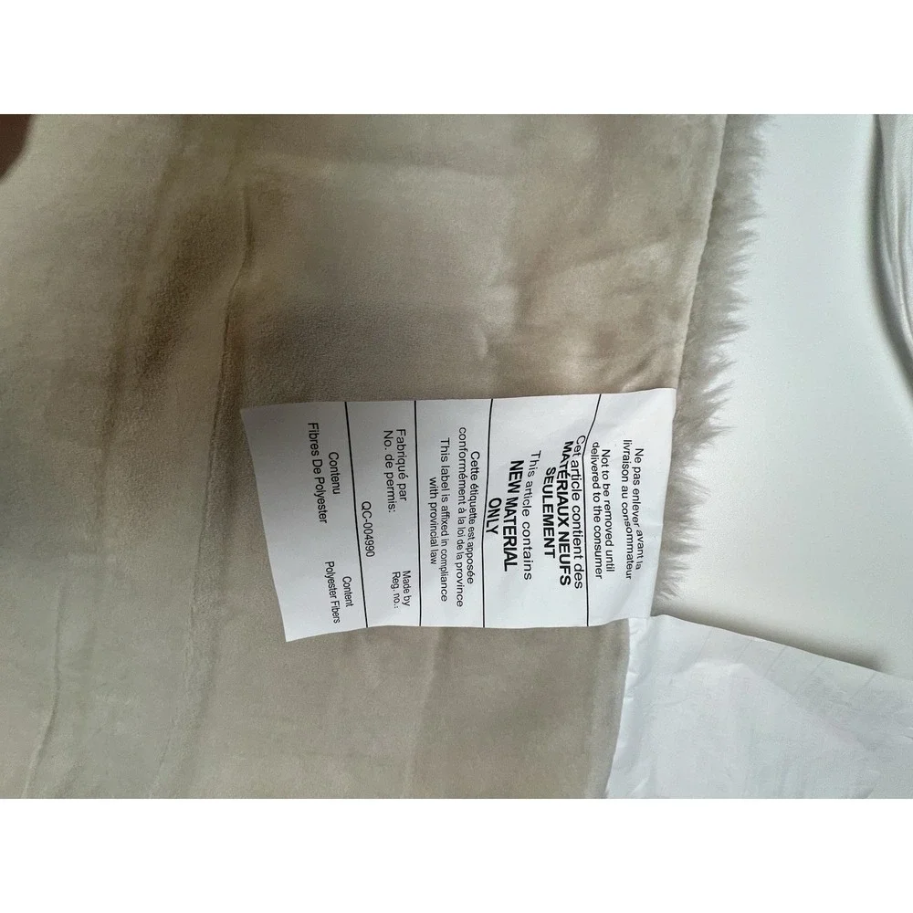 Pottery Barn Faux Shearling Fur KING Sham  NWOT OPEN Pkg